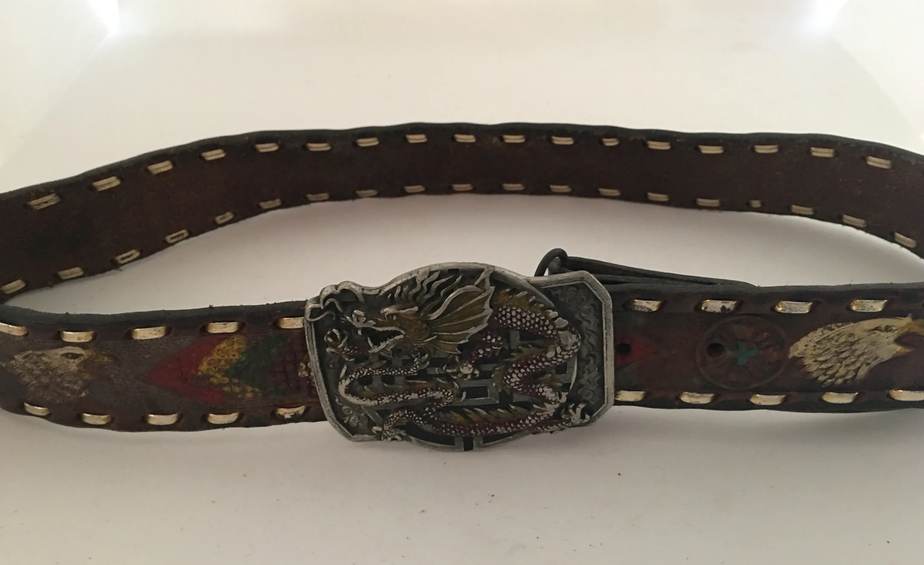 Vintage Leather Belt #C102 FREE AUS POSTAGE