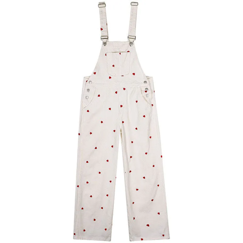 Vintage Red Hearts Jumpsuit