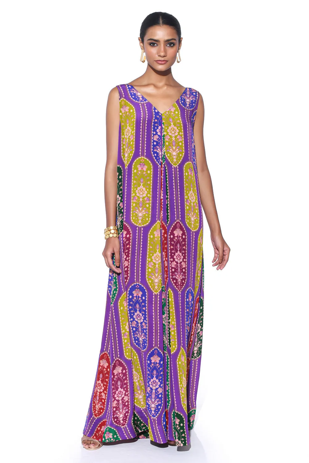 Violet Royal Paisley Jumpsuit